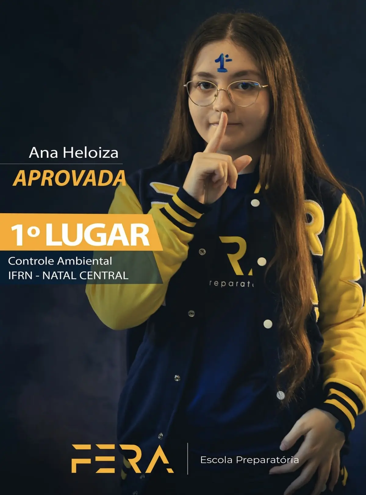 Ana Heloiza, primeiro lugar em Controle Ambiental no IFRN Natal Central