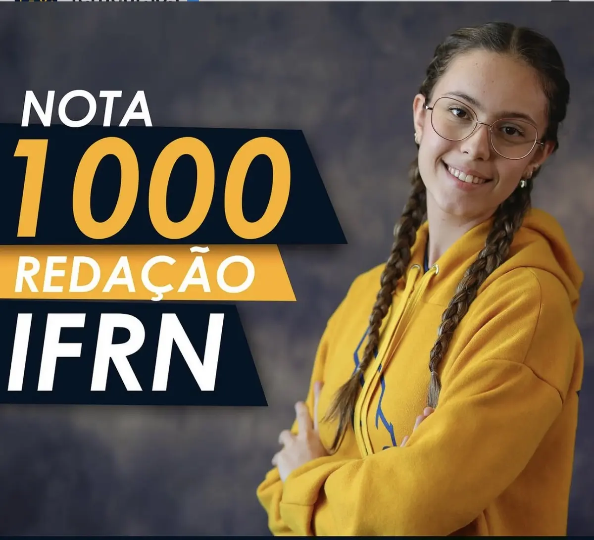 Aluna FERA com nota 1000 na Redação do IFRN