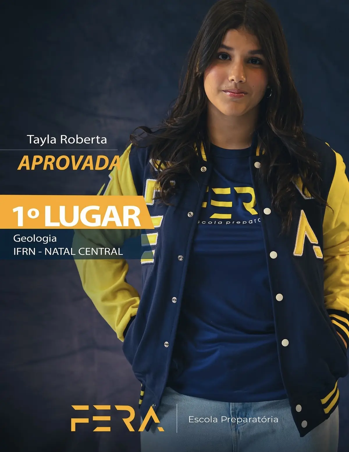 Tayla Roberta, primeiro lugar em Geologia no IFRN Natal Central